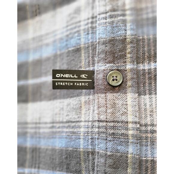 NWT O’Neill Men's Redmond Plaid Flannel LS Shirt Grunge Skate Surf Style 2XL - Picture 8 of 9